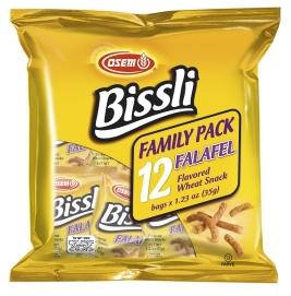 Osem Bissli Falafel Flavored Wheat Snack Family 12 Pack - 1.23 oz