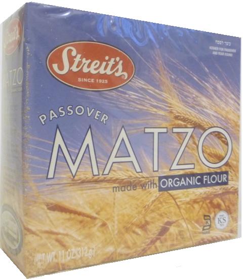 Streit';s Passover Matzo Made With Organic Flour 11 oz
