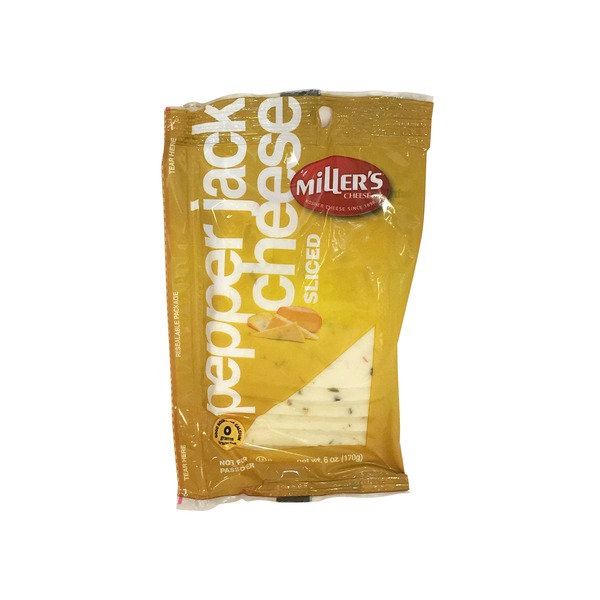 Miller's Sliced Pepper Jack Cheese 6 oz