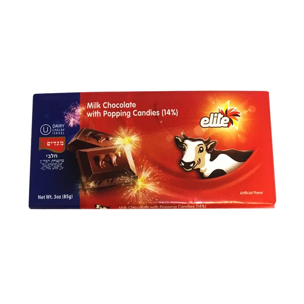Elite Milk Chocolate with Popping Candy 3.5 oz