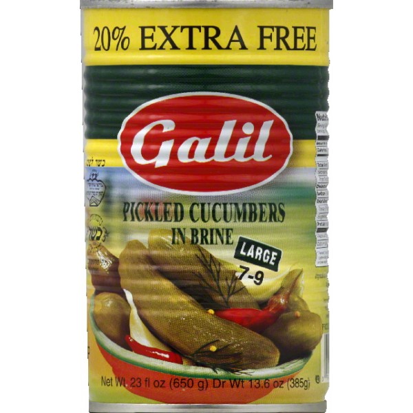 Galil cucumber pickles 7-9 in brine 23 oz