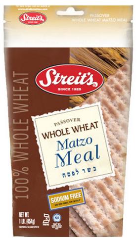 Streit';s Passover Whole Wheat Matzo Meal 16 oz