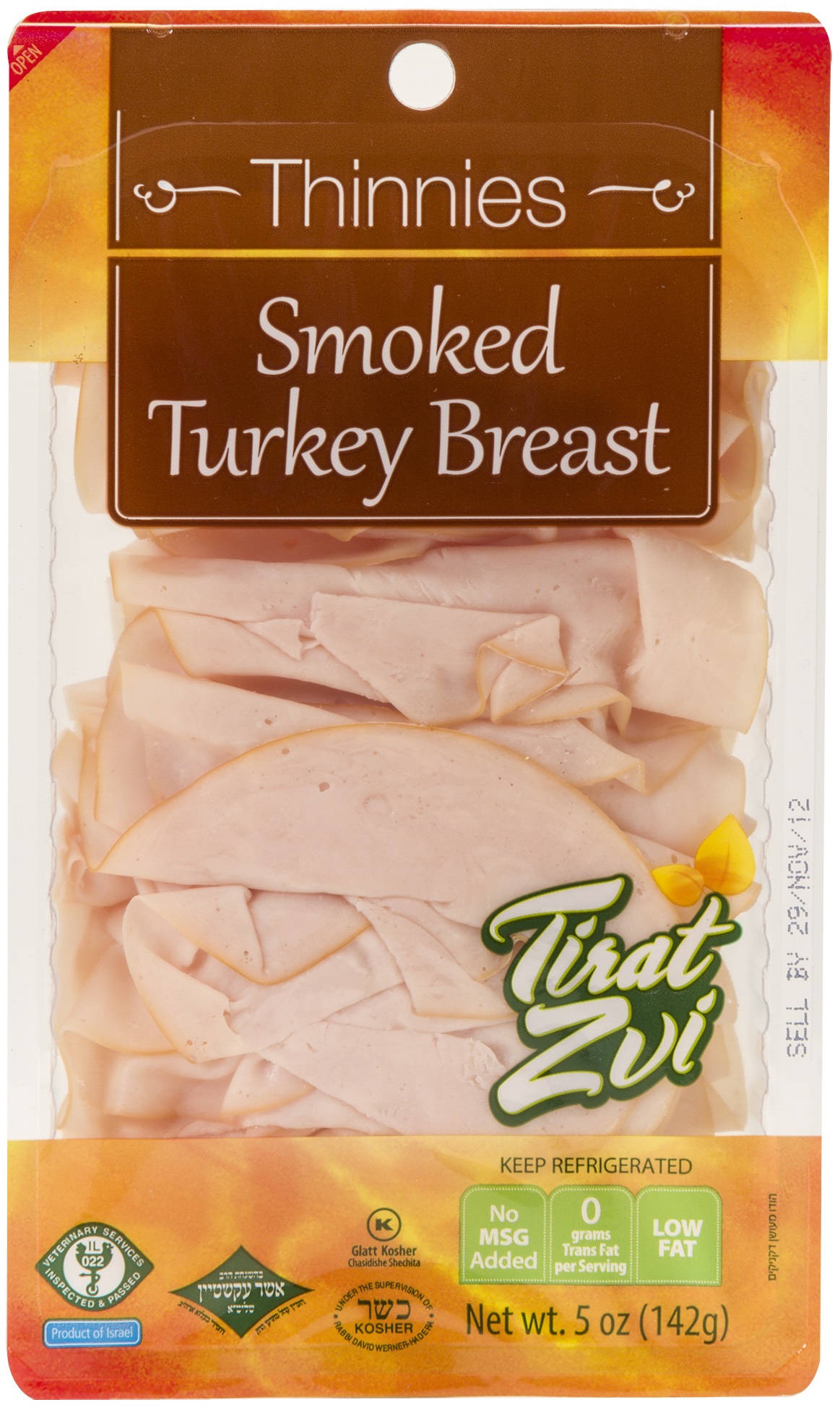 Tirat Zvi Thinnes Smoked Turkey Breast 6.5 oz