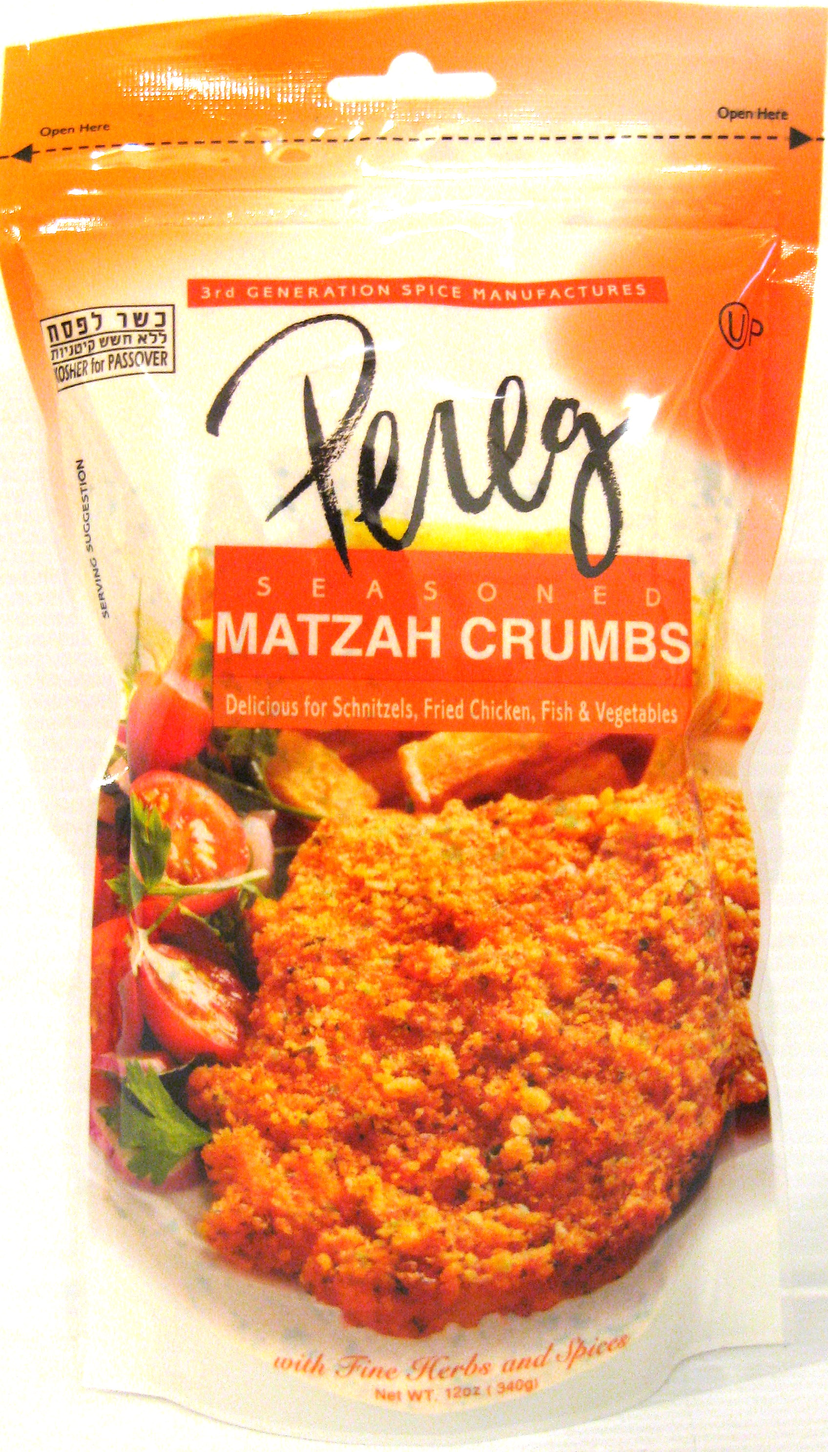 Pereg Matzah Crumbs Classic Seasoned 12 oz