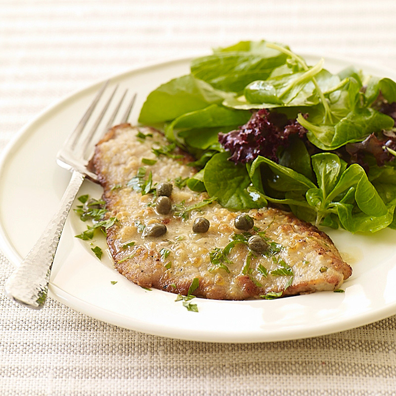 Veal Piccata with one Free Side Dish