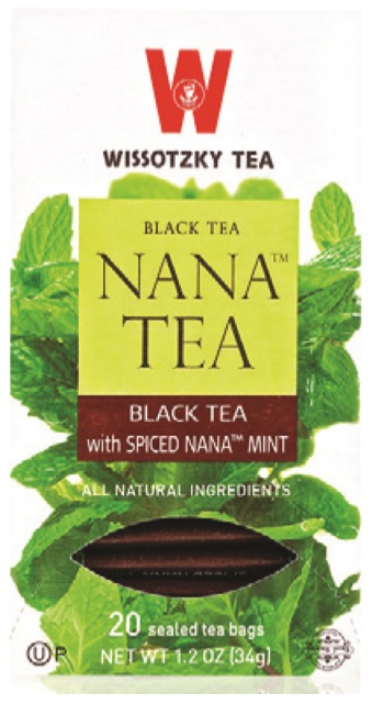 Wissotzky Black Tea with Spices & Nana Mint 20 Bags - 1.2 oz