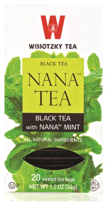 Wissotzky Black Tea with Nana Mint Tea 20 Bags - 1.2 oz