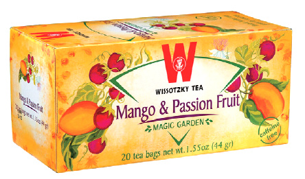 Wissotzky Mango and Passion Fruit Herbal Tea 20 Bags - 1.55 oz