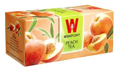 Wissotzky Peach Fruit Tea 20 Bags - 1.76 oz