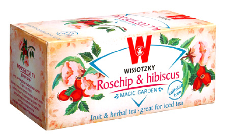 Wissotzky Rosehip & Hibiscus Herbal Tea 20 Bags - 2.11 oz