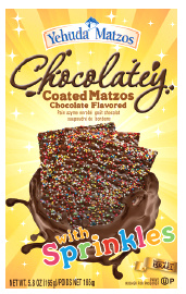Yehuda Chocolate Covered Matzo with Sprinkles 5.8 oz