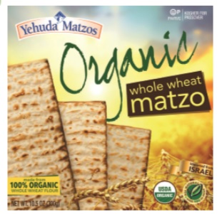 Yehuda Organic Whole Wheat Matzo 10.5 oz