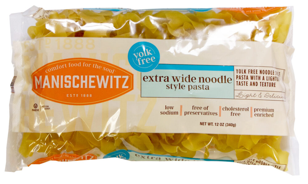 Manischewitz Yolk Free Extra Wide Noodles 12 oz